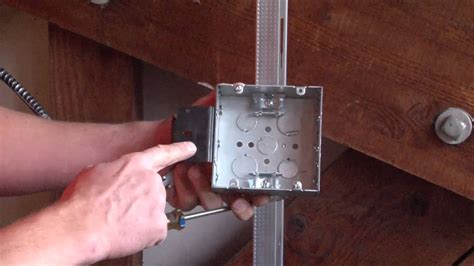 install junction box withut a stud|fixture junction box wall.